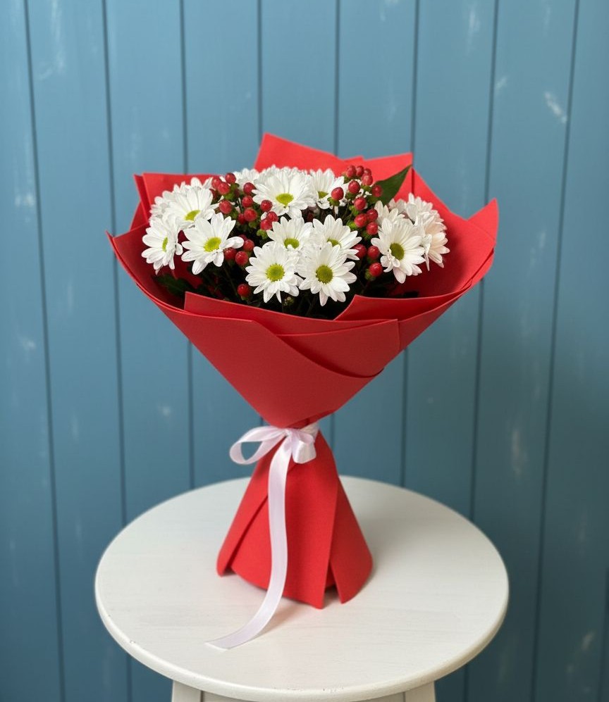 Букет цветов из: Хризантемы в Костенках