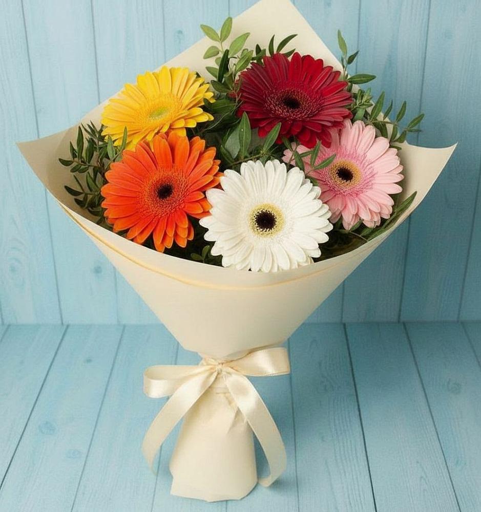 Букет цветов из: Герберы в Костенках