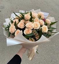 Букет Кремовые розы Латте в Костенках