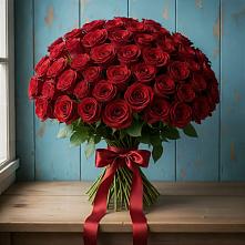 Букет Красные розы Блэк Меджик в Костенках