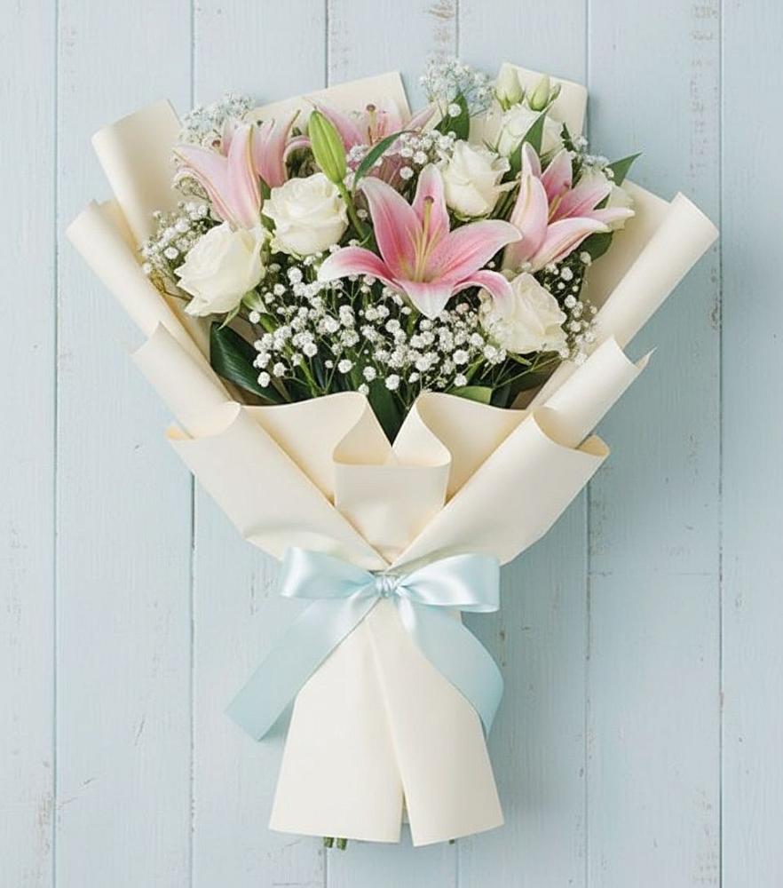 Букет цветов из: Лилии в Костенках