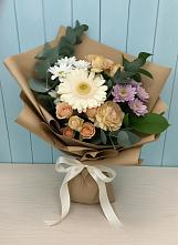 Букет цветов из:  Герберы и Хризантемы в Костенках