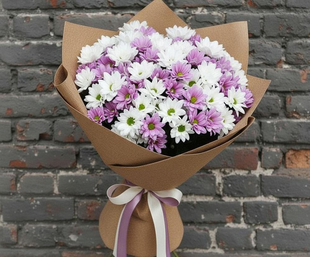 Букет цветов из: Хризантемы в Костенках