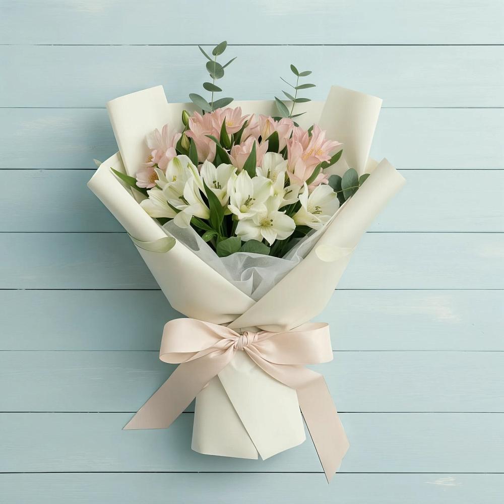 Букет цветов из: Альстромерии в Костенках