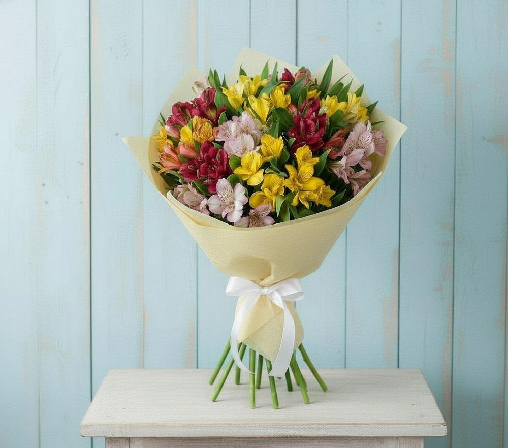 Букет цветов из: Альстромерии в Костенках