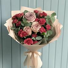 Букет цветов из:  Гвоздики и Розы #REPLACE_PRED# Костенках