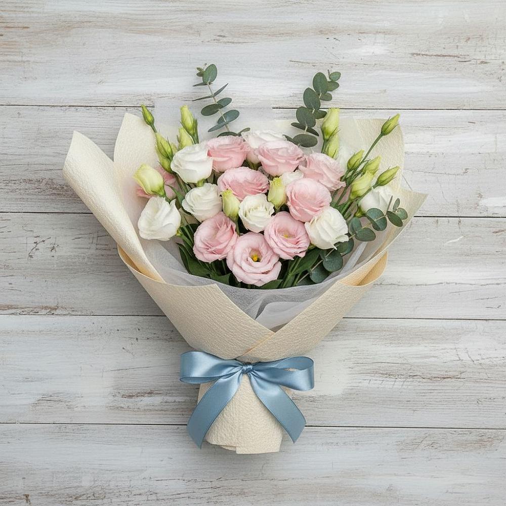 Букет цветов из: Лизиантусы в Костенках